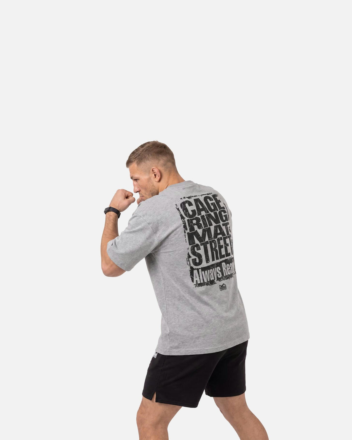 Phantom Athletics T-Shirt Cage Ring Mat Street - Grau