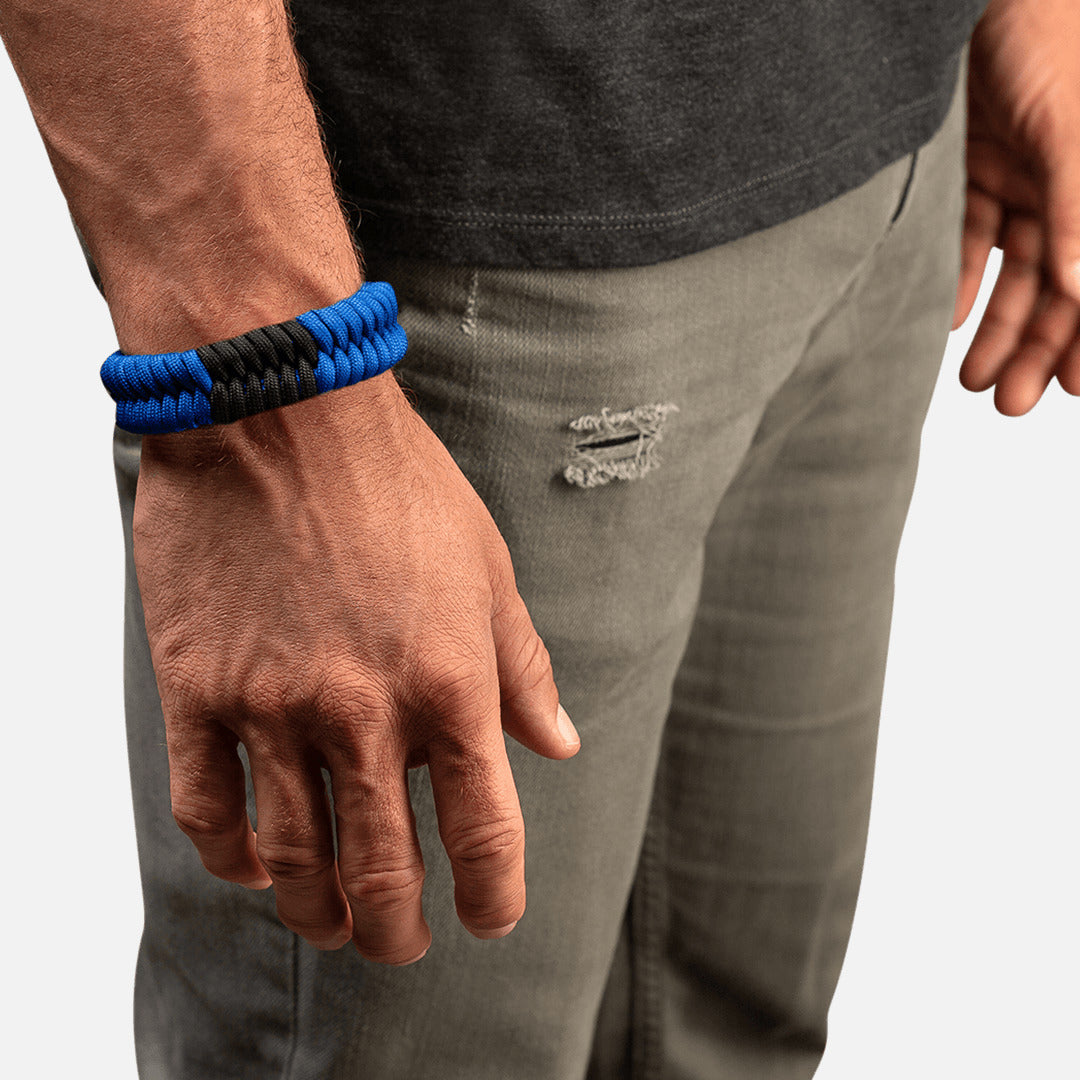 Hayabusa Paracord Jiu Jitsu Armband - Blau