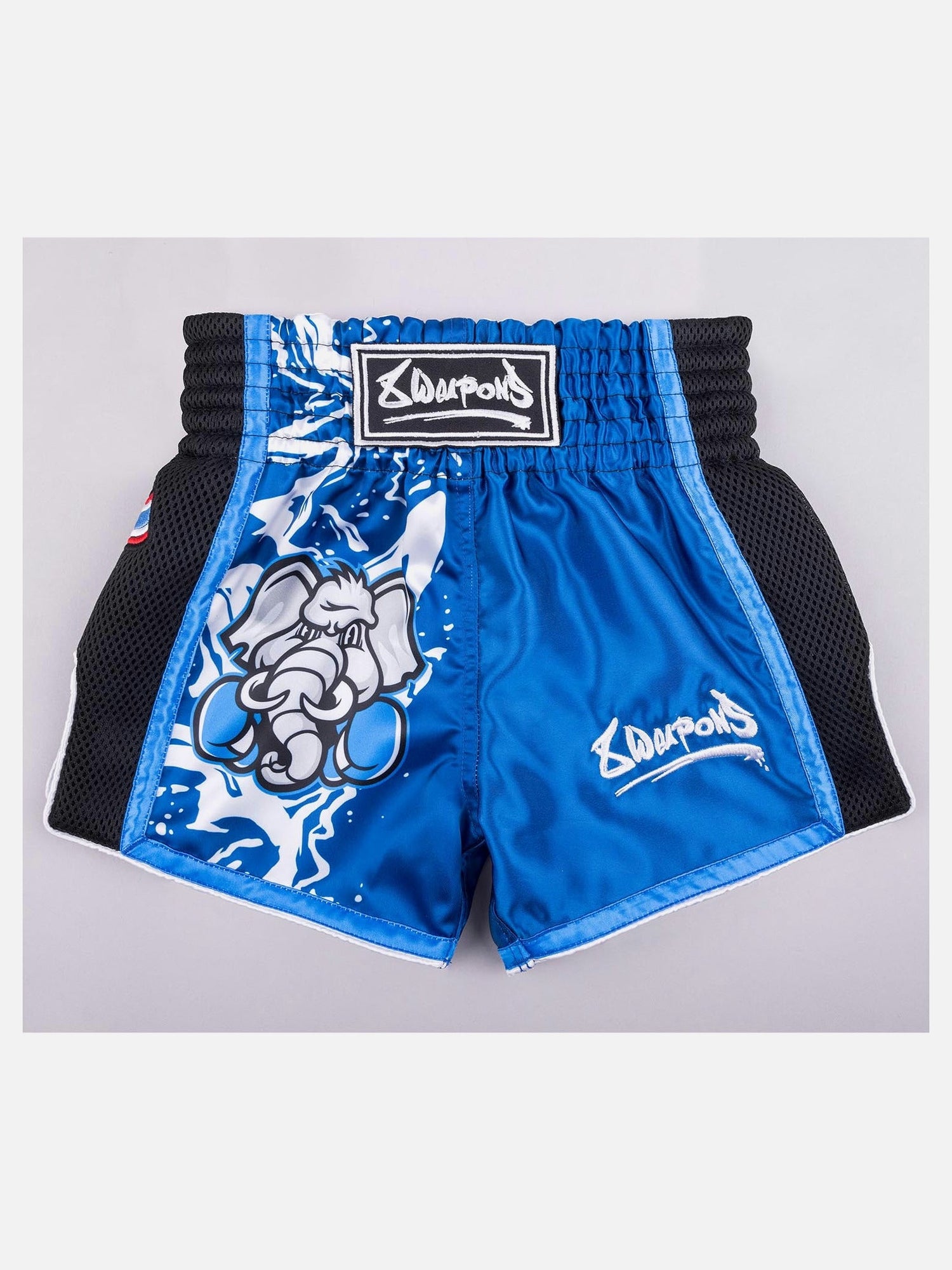 8 WEAPONS Muay-Thai-Shorts Jipe - Blau