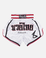 8 WEAPONS Muay Thai Shorts Bangkok - Weiß/Schwarz