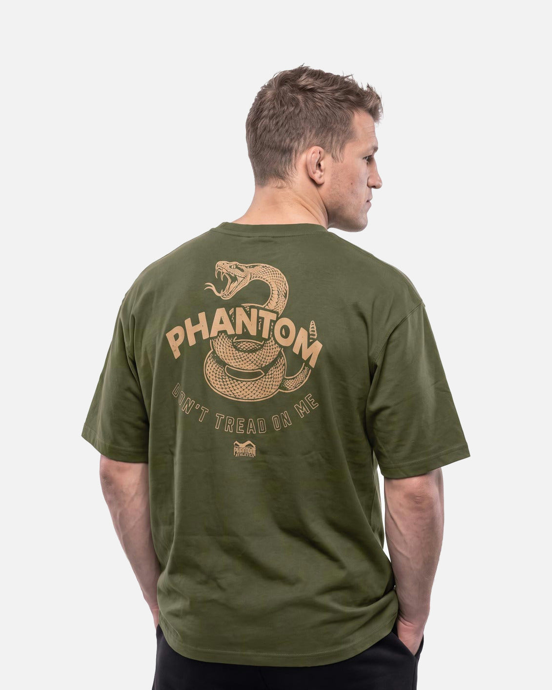 Phantom Athletics T-Shirt DON'T TREAD ON ME Oversize Heavy - Oliv
