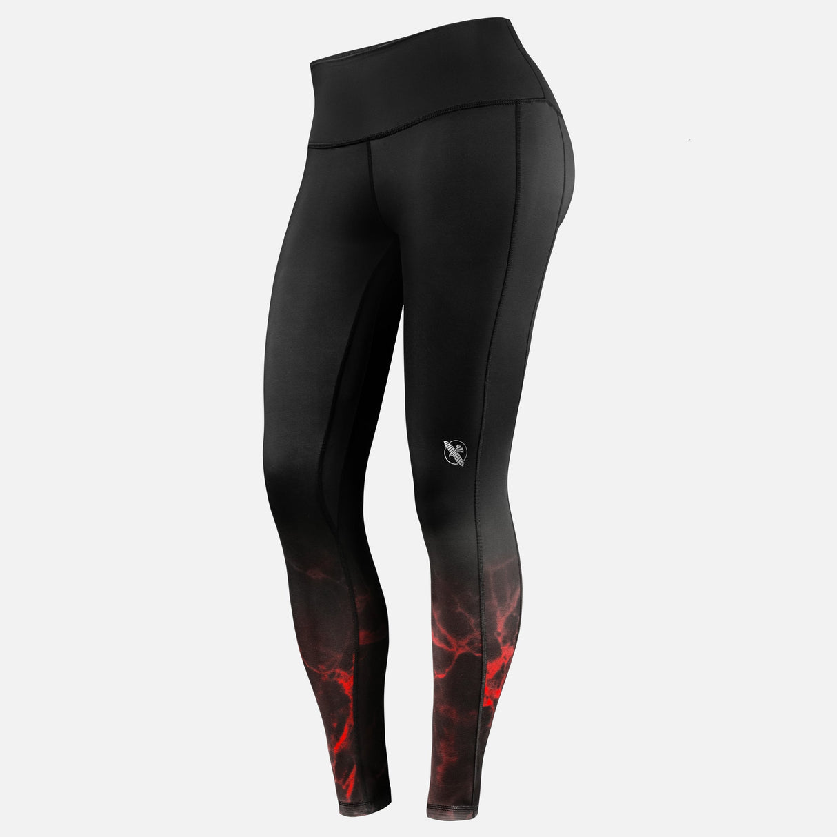 Hayabusa x UFC BJJ Leggings Damen - Schwarz/Rot