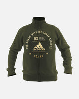 Adidas Trainingsjacke Community Boxing - Grün/Gold
