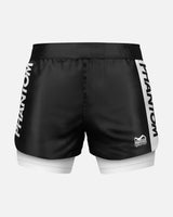 Phantom Athletics Kompressionsshorts Fusion-R 2in1 Ranked - Schwarz/Weiß