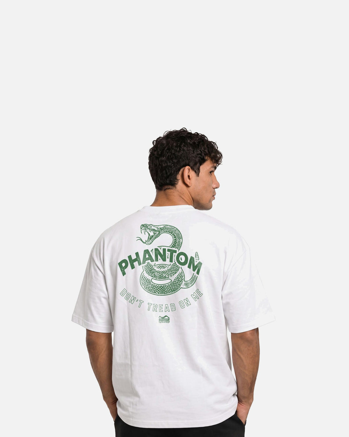 Phantom Athletics T-Shirt DON'T TREAD ON ME Oversize Heavy - Weiß