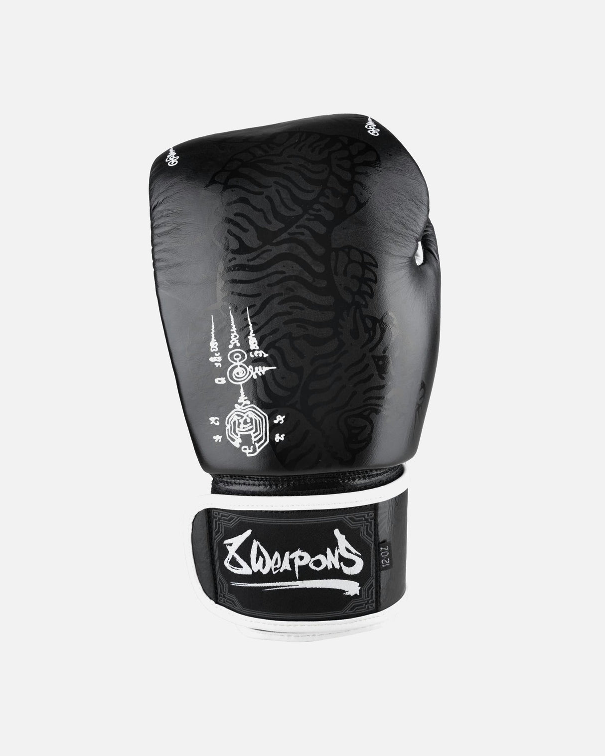 8 WEAPONS Boxhandschuhe Sak Yant Big Tiger - Schwarz