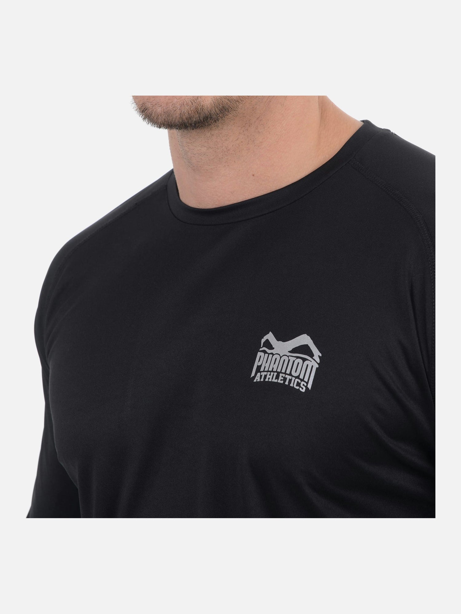 Phantom Athletics Trainingsshirt Tactic-V Lange Ärmel - Schwarz