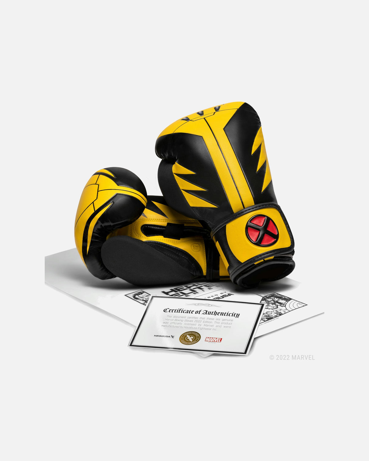 Marvel Hayabusa Boxhandschuhe Wolverine - Gelb/Schwarz