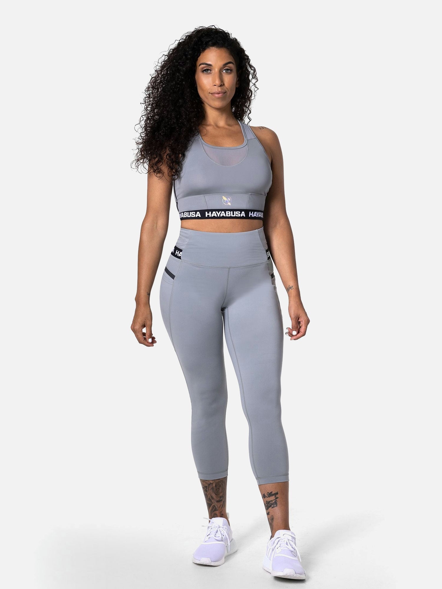 Hayabusa Leggings High Rise 3/4 Damen - Grau