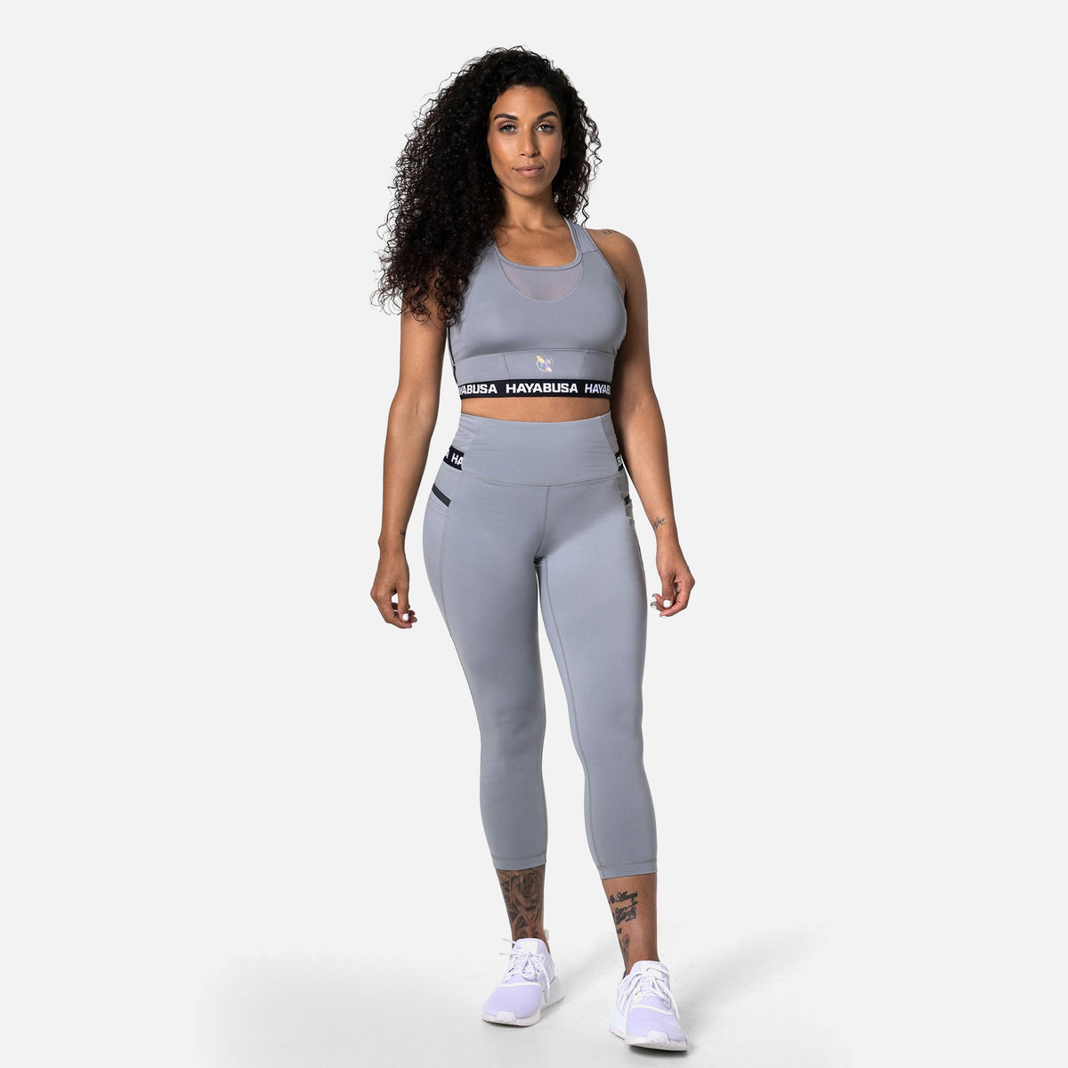 Hayabusa Leggings High Rise 3/4 Damen - Grau