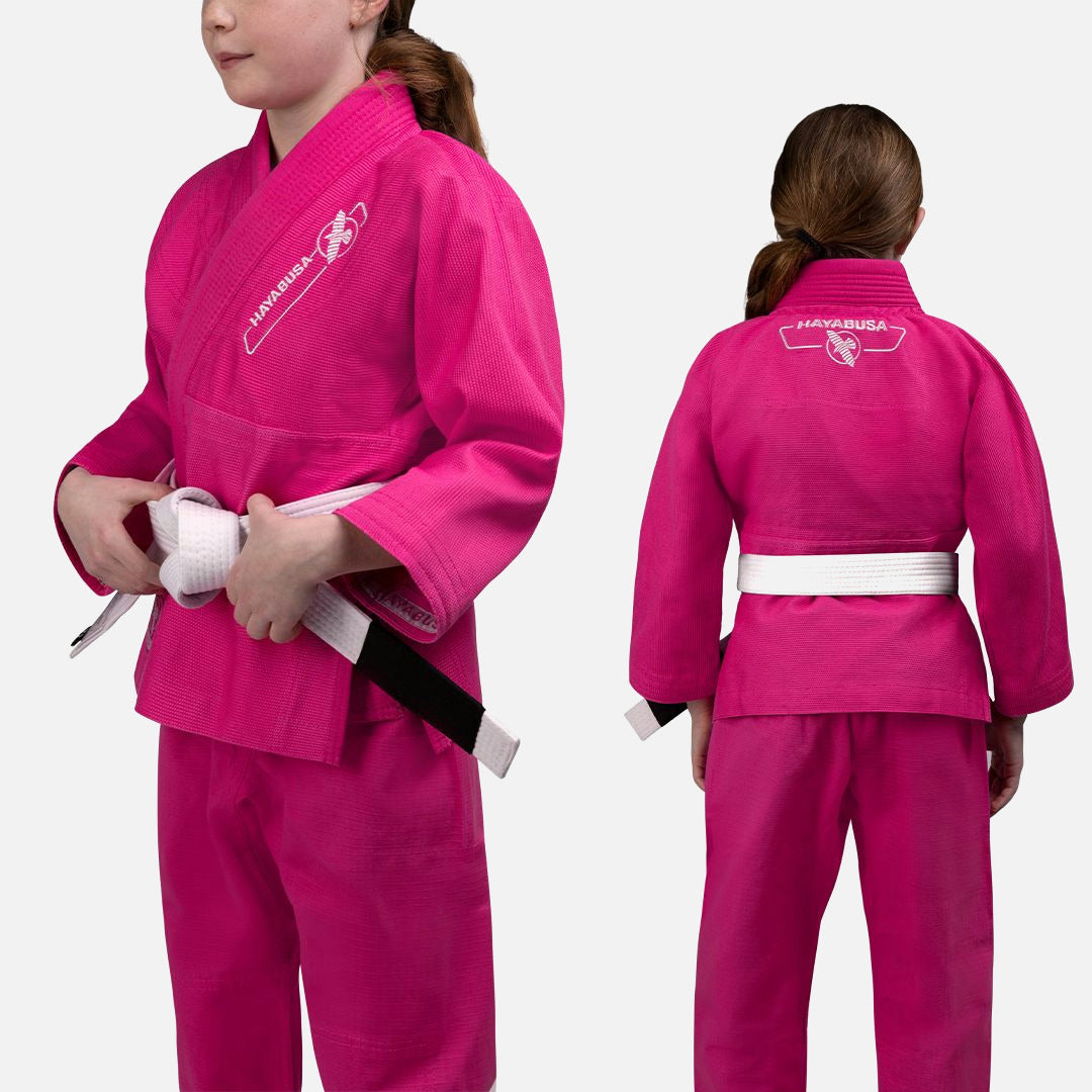 Hayabusa BJJ Gi Essential Kinder - Rosa