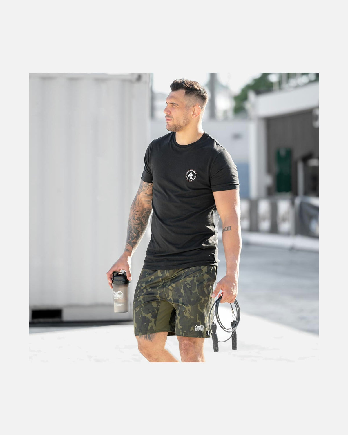 Phantom Athletics T-Shirt Never Back Down - Schwarz