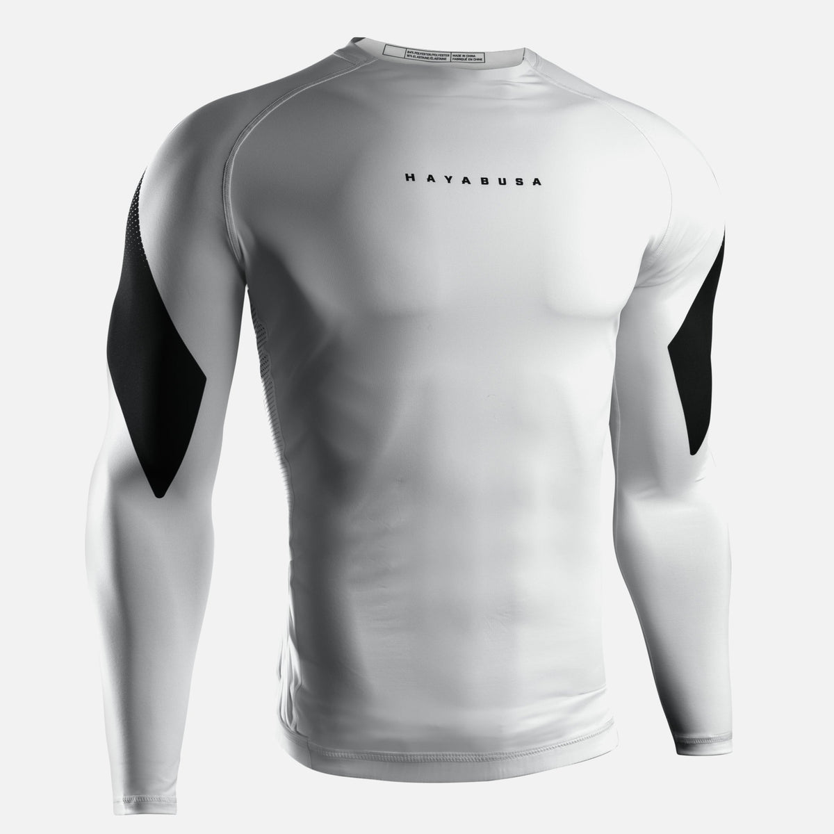 Hayabusa Rashguard Pro Ranked Lange Ärmel - Weiß