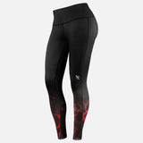 Hayabusa x UFC BJJ Leggings Damen - Schwarz/Rot