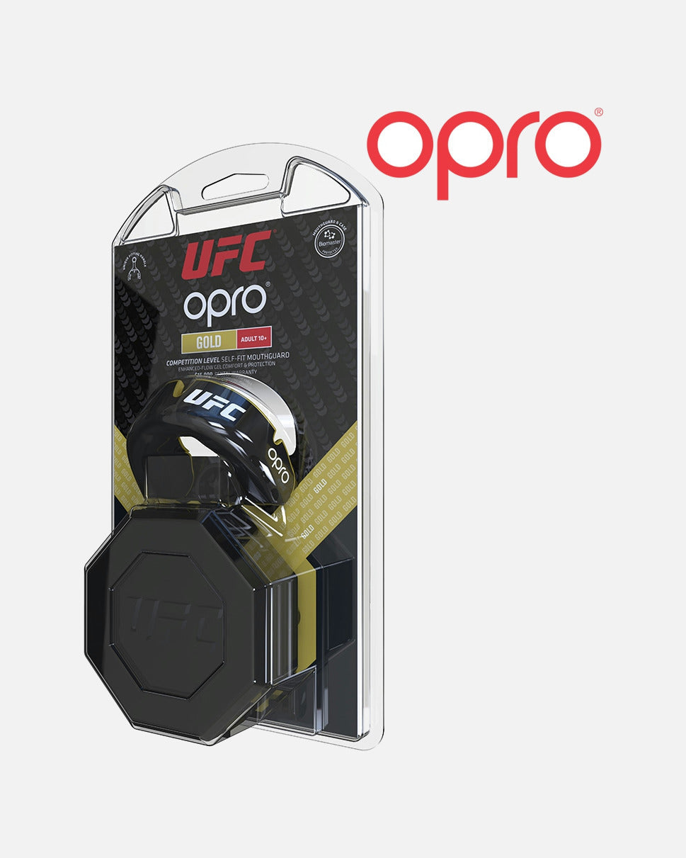 OPRO Mundschutz Gold - Schwarz Metallic/Gold