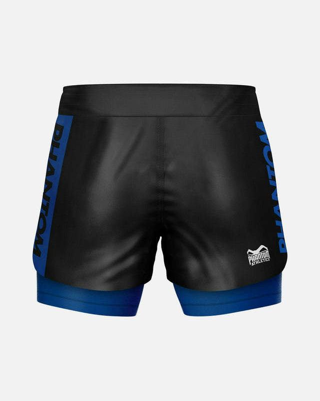 Phantom Athletics Compressie Shorts Fusion-R 2in1 Ranked - Blauw