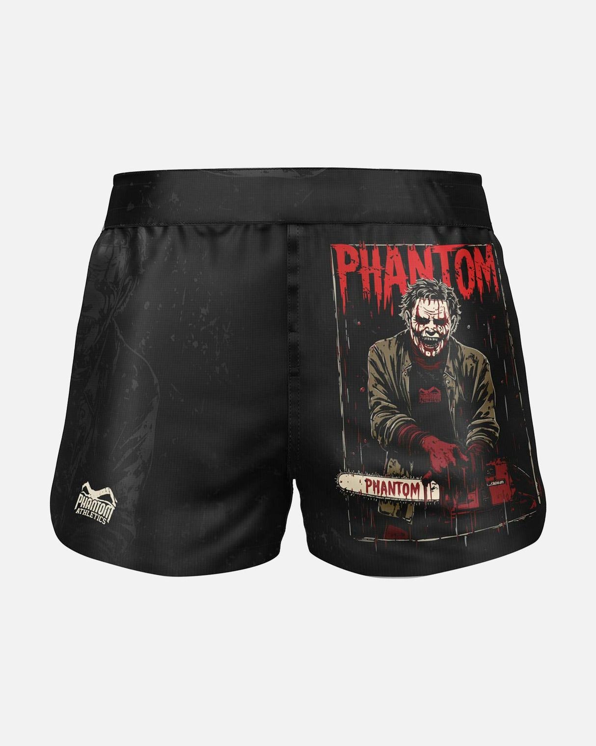Phantom Athletics MMA Shorts Fusion-R Chainsaw - Schwarz/Grau/Rot