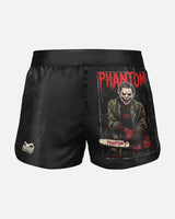 Phantom Athletics MMA Shorts Fusion-R Chainsaw - Schwarz/Grau/Rot