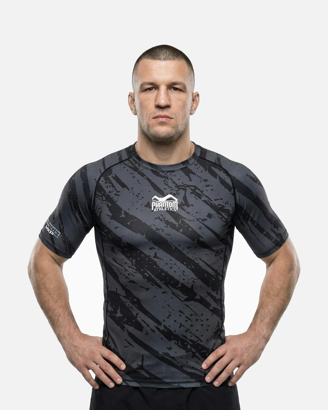 Phantom Athletics Rashguard EVO Camo Tiger - Grau