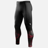 Hayabusa x UFC BJJ Kompressionsshorts - Schwarz/Rot