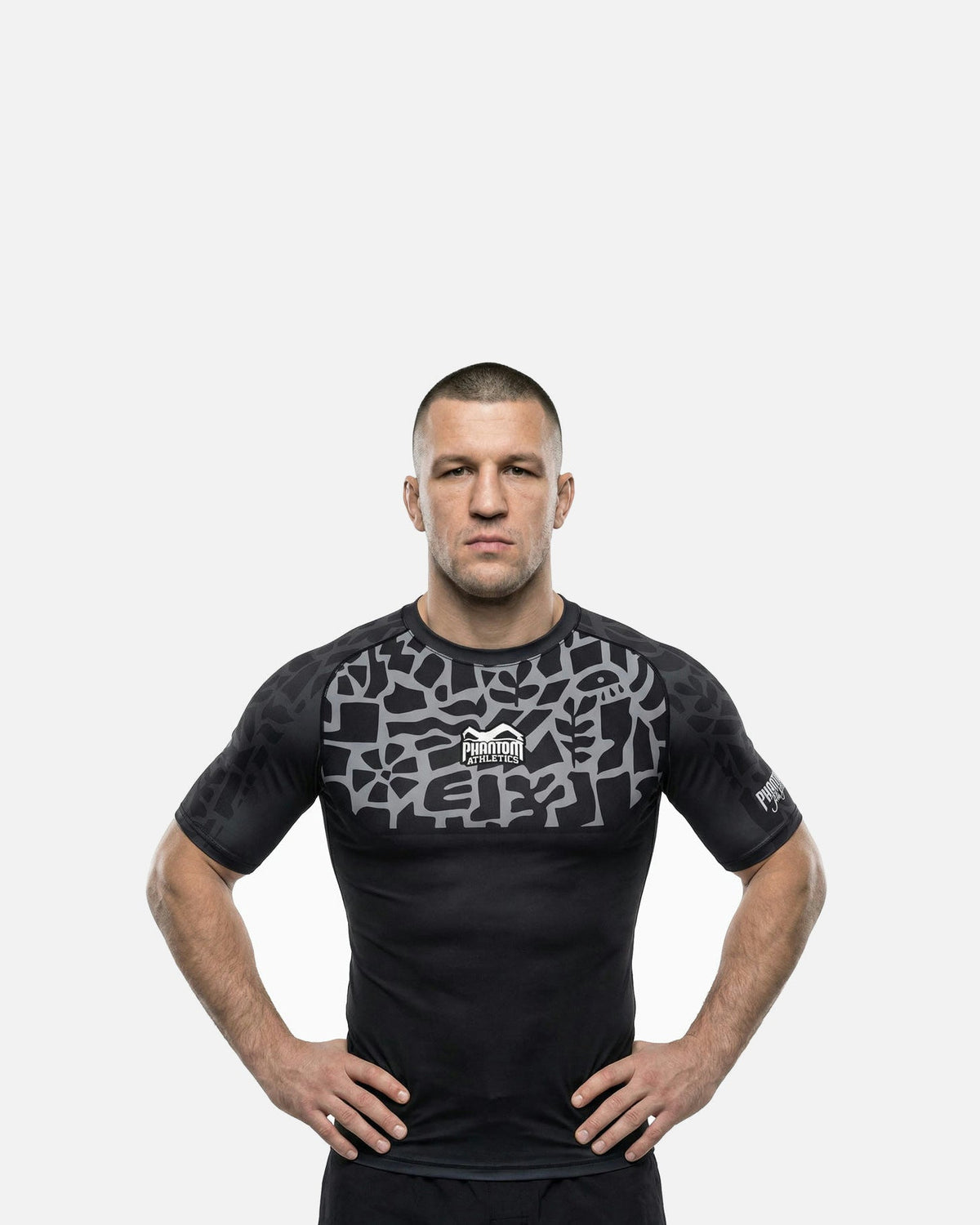 Phantom Athletics Rashguard Groundgame - Schwarz/Grau
