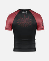 8 WEAPONS Rashguard 8 Ways Yant 2.0 - Schwarz/Bordeaux