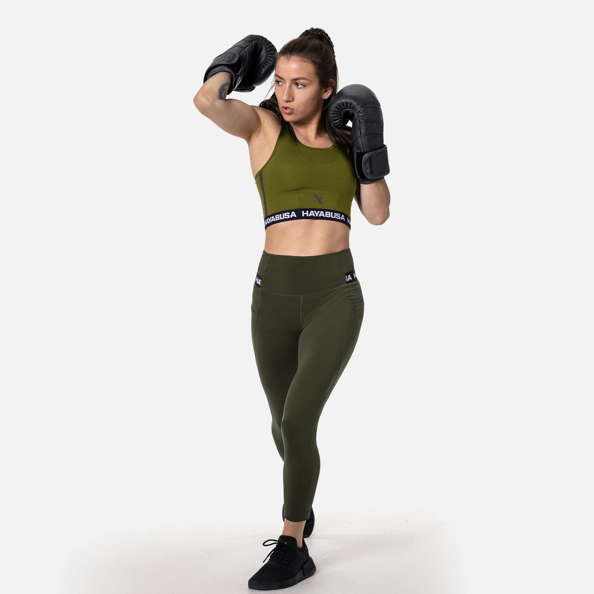 Hayabusa Sport-BH Crossback Damen - Olive