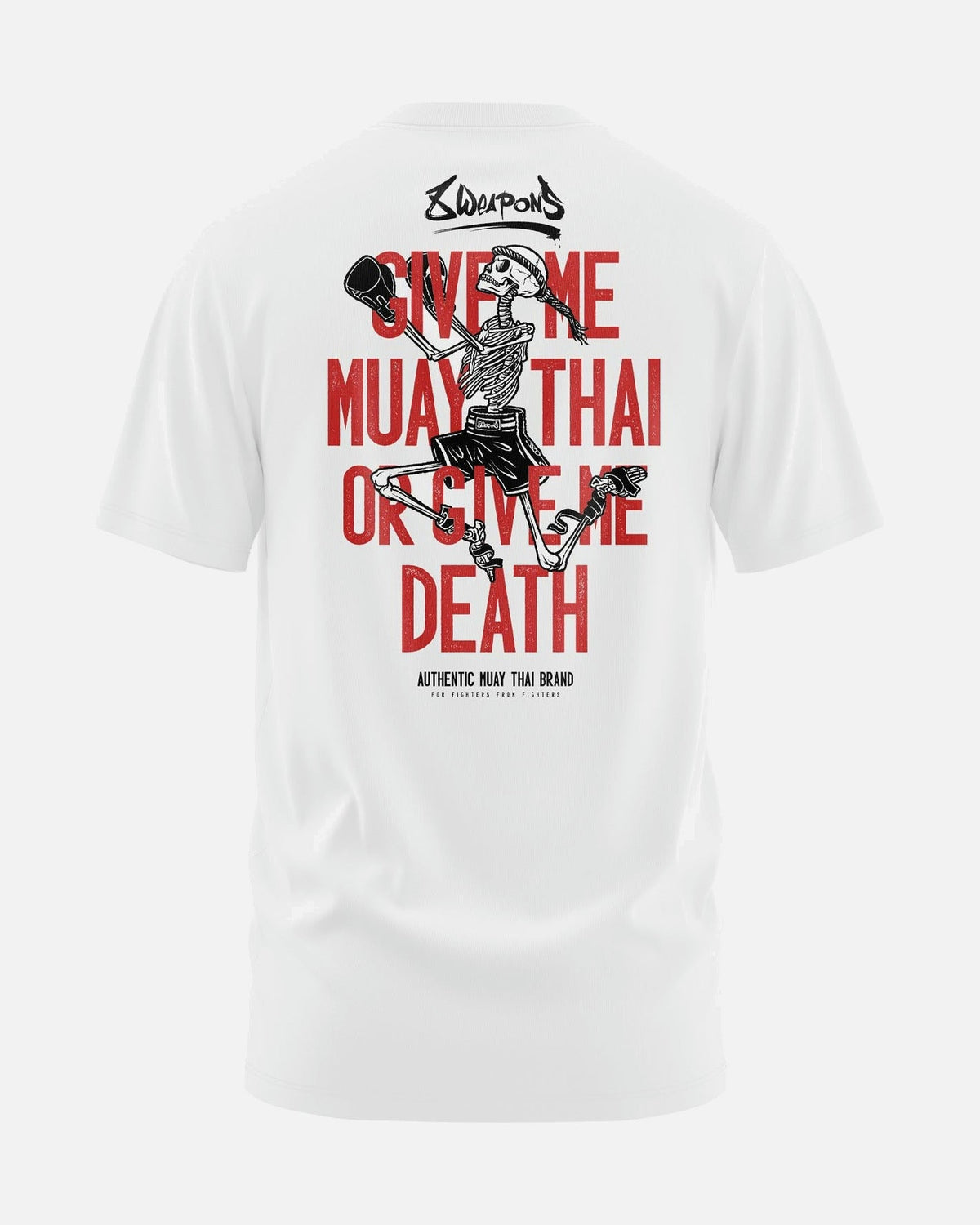 8 WEAPONS T-Shirt Skeleton - Weiß