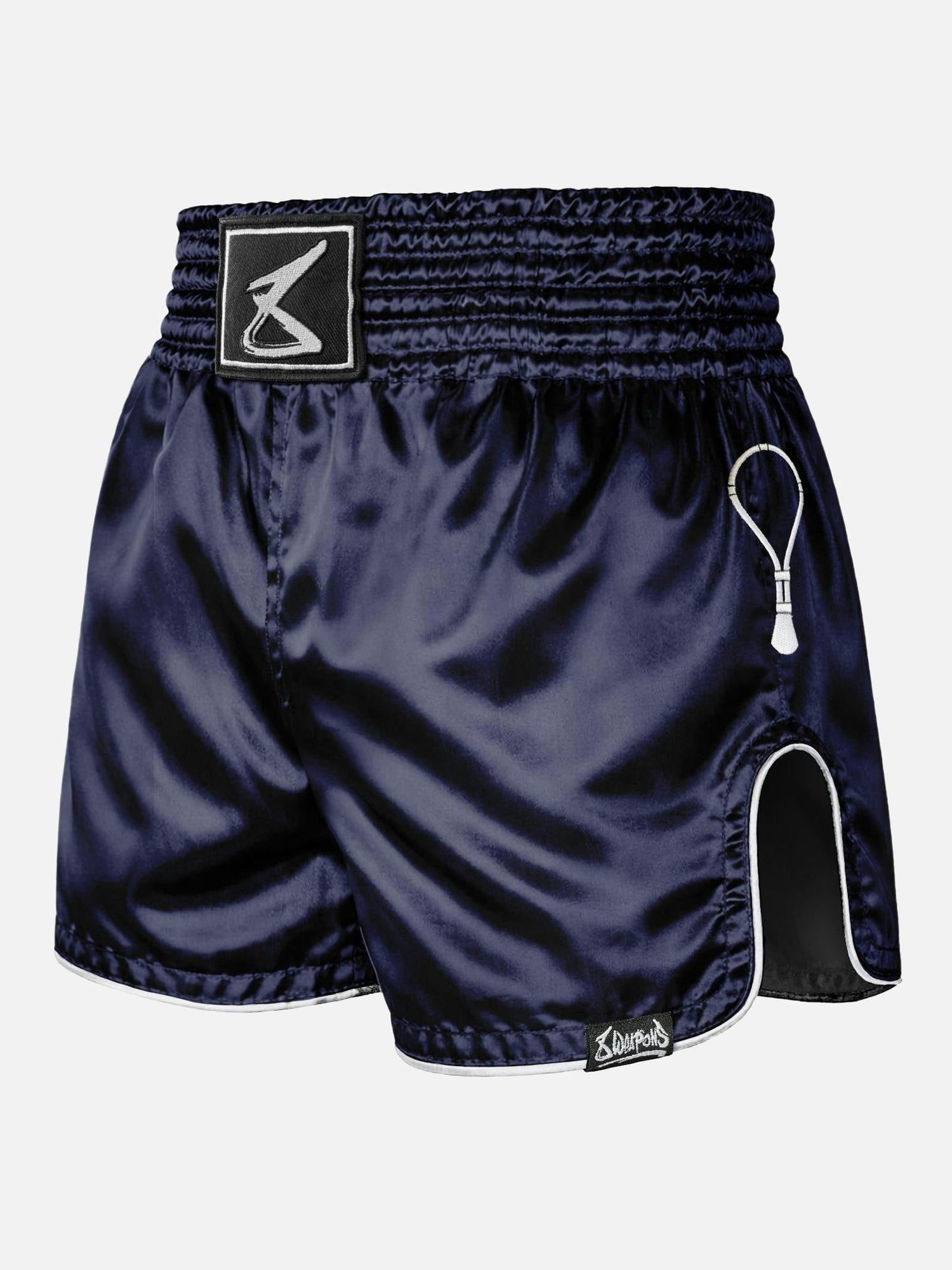 8 WEAPONS Muay Thai Shorts Mongkol - Marineblau/Weiß