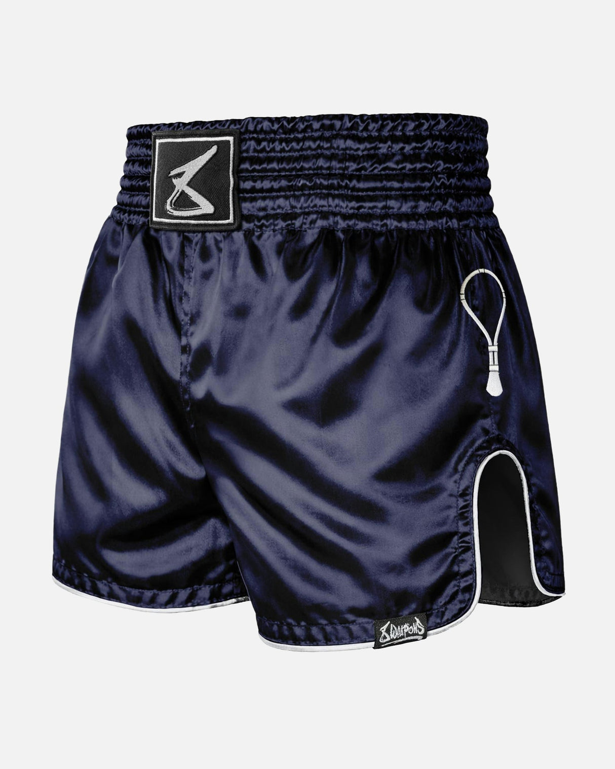 8 WEAPONS Muay Thai Shorts Mongkol - Marineblau/Weiß
