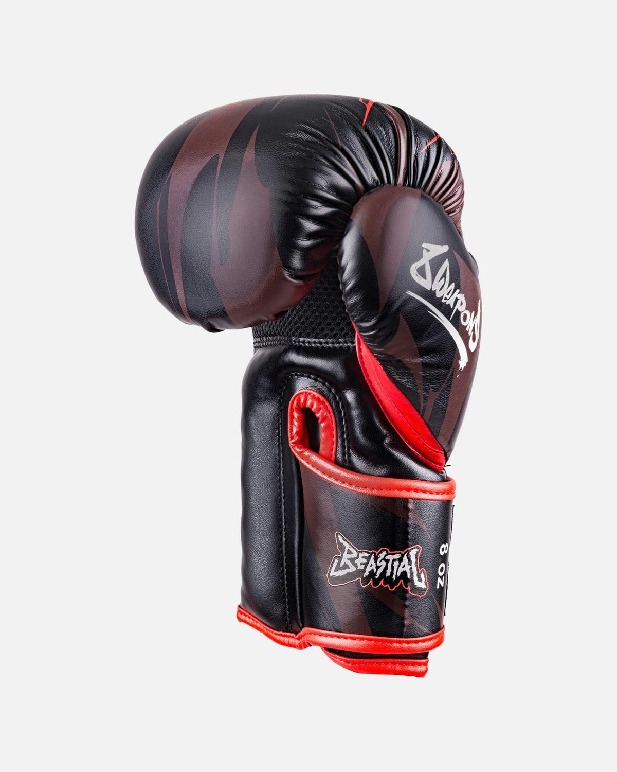 8 WEAPONS Boxhandschuhe Beastial Wolf Kinder - Schwarz/Rot