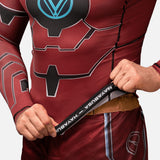 Marvel Rashguard Iron Man Lange Ärmel - Rot