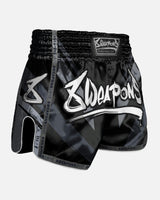 8 WEAPONS Muay Thai Shorts Shift - Schwarz Matt