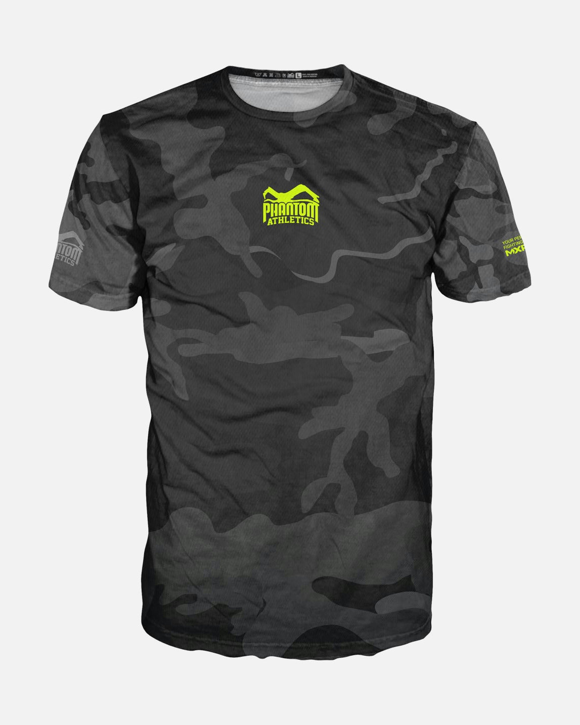 Phantom Athletics T-Shirt EVO - Schwarz Camo/Neon