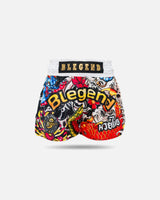 Blegend Muay Thai Shorts Legend 3 - Weiß