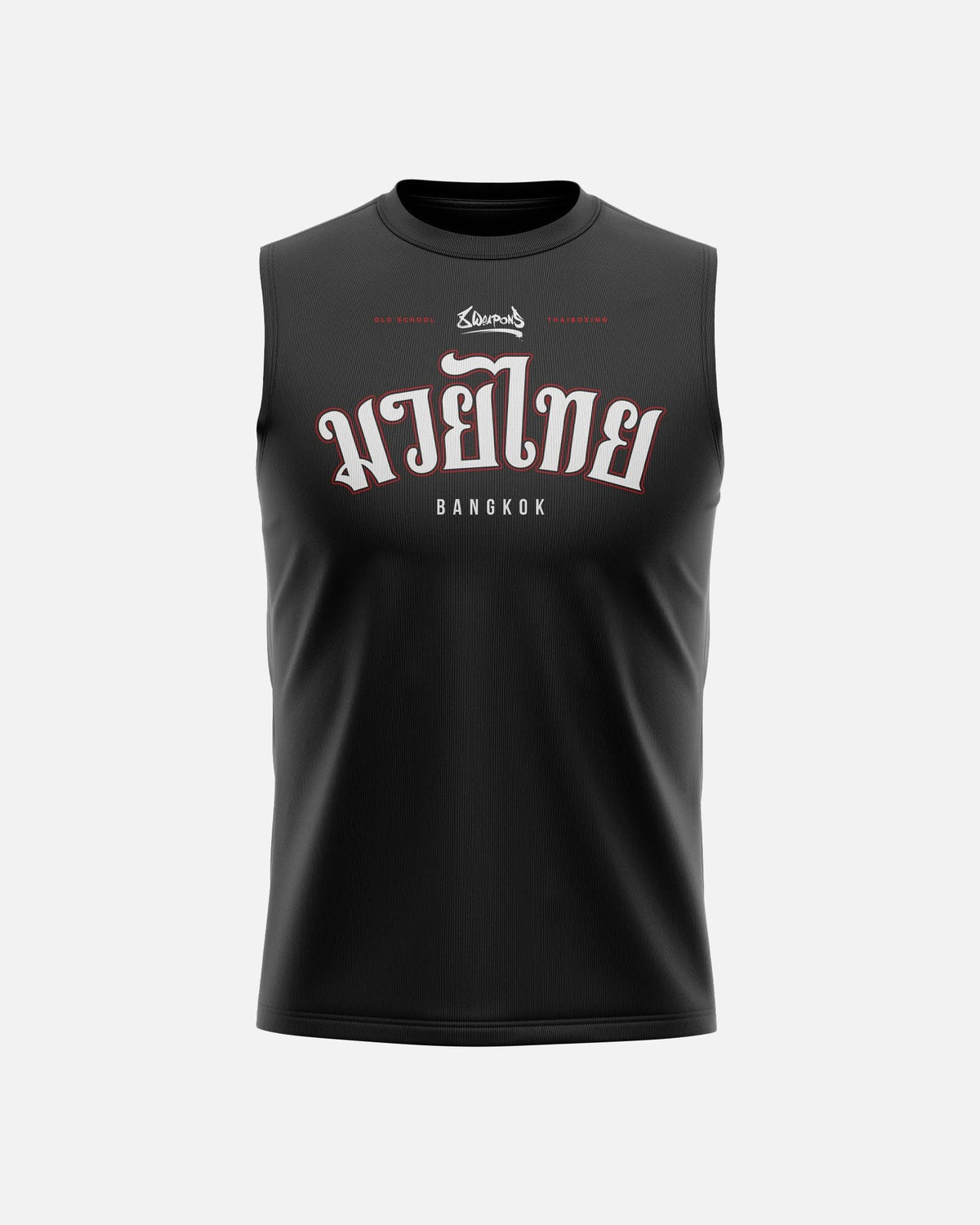 8 WEAPONS Tank Top Bangkok – Schwarz/Weiß