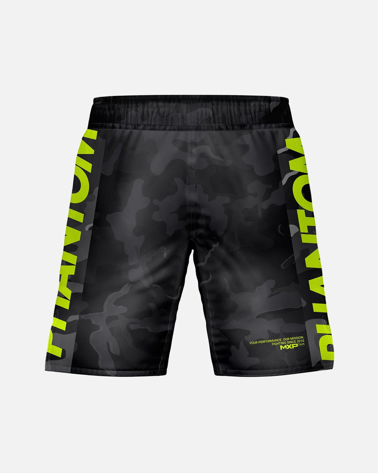 Phantom Athletics MMA Shorts EVO Neon - Schwarz Camo/Neon
