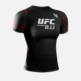 Hayabusa x UFC BJJ Rashguard Kurzarm Damen - Schwarz/Rot