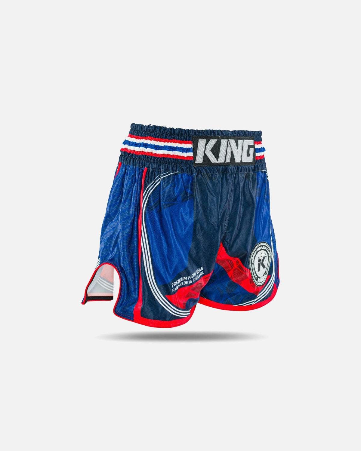 King Pro Boxing Muay Thai Shorts Flag - Blau