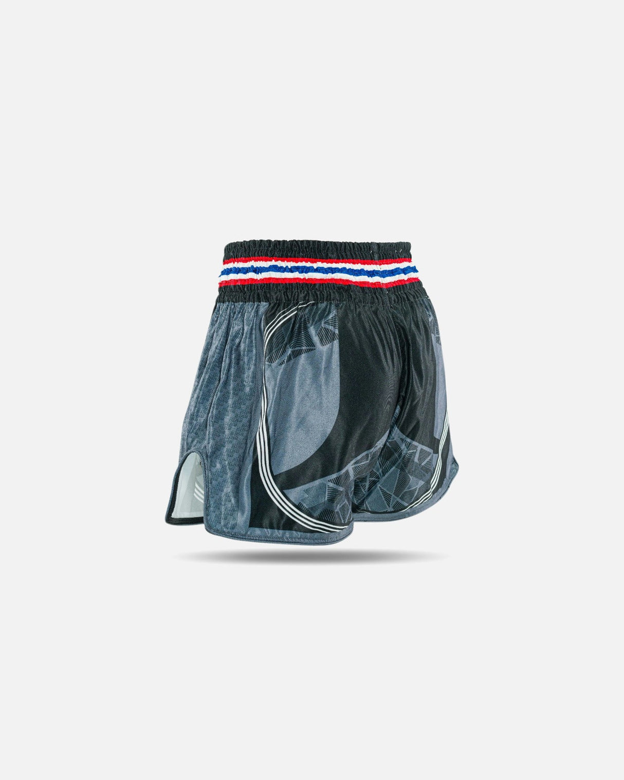 King Pro Boxing Muay Thai Shorts Flag - Schwarz
