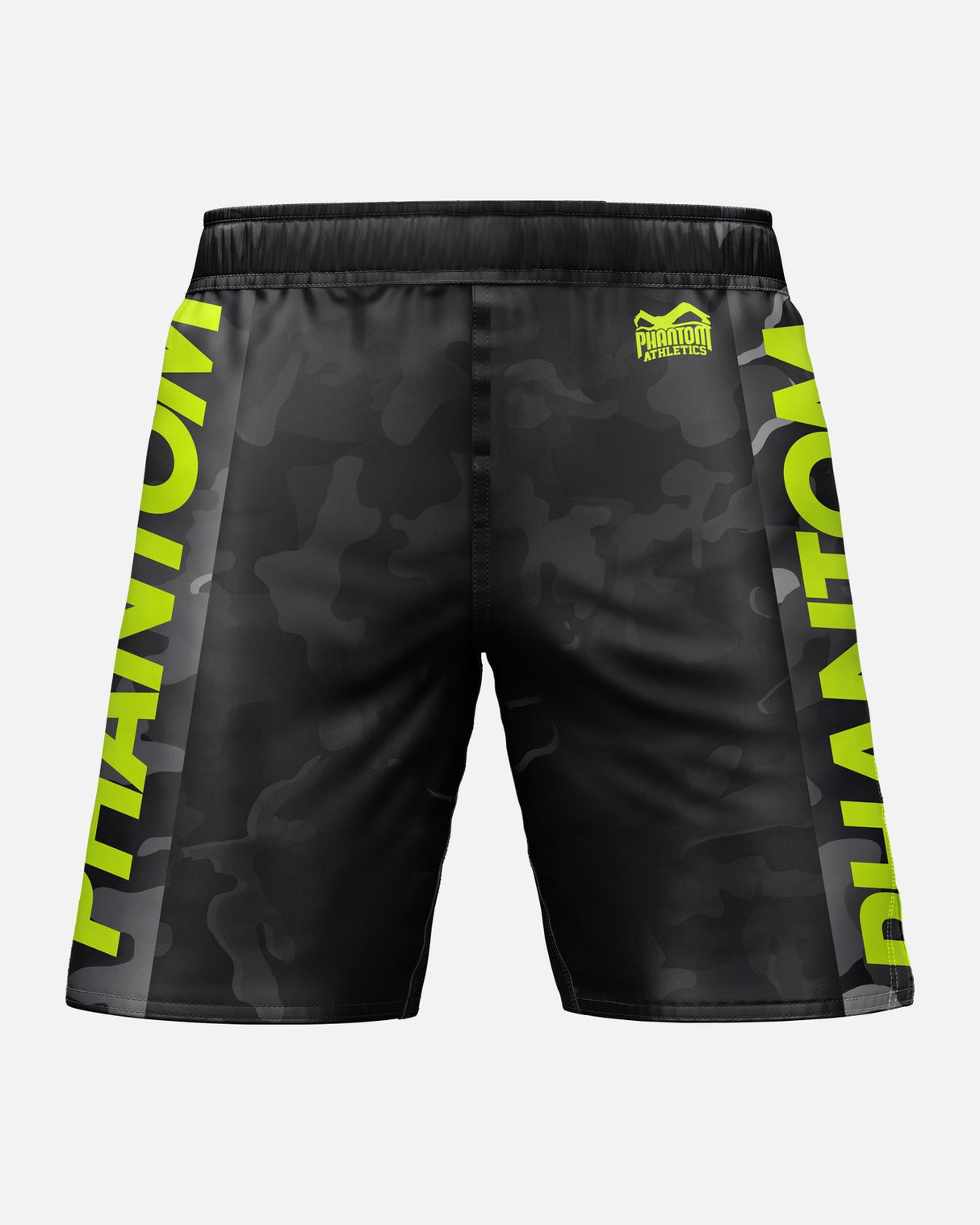 Phantom Athletics MMA Shorts EVO Neon - Schwarz Camo/Neon