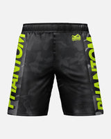 Phantom Athletics MMA Shorts EVO Neon - Schwarz Camo/Neon