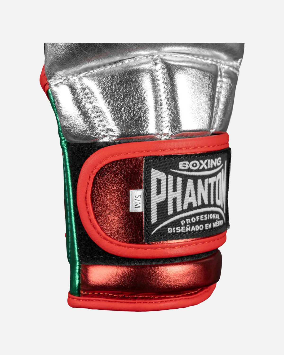 Phantom Athletics MMA Handschuhe Mexico - Silber/Grün/Rot