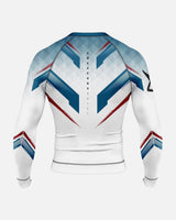 8 WEAPONS Rashguard Shift - Weiß/Navy/Rot
