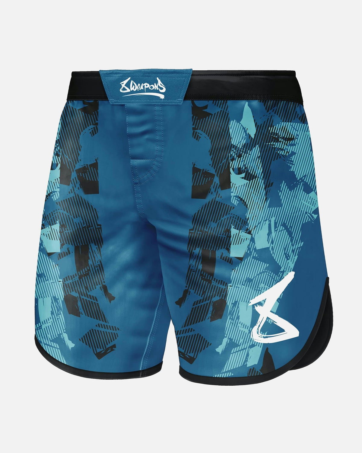 8 WEAPONS MMA Shorts Hit 2.0 - Marineblau/Schwarz