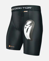 Shock Doctor Kompressionsshorts Bioflex - Schwarz/Weiß