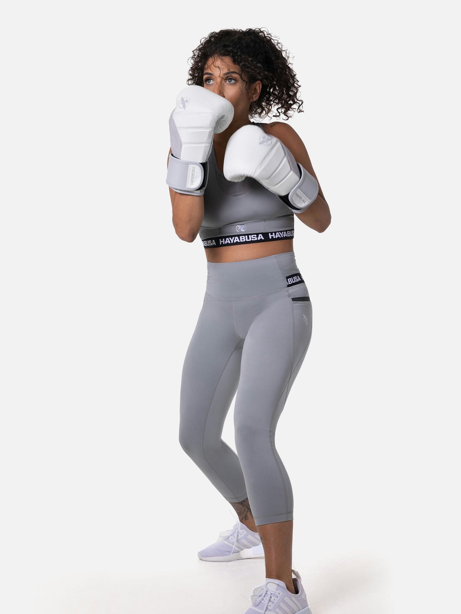 Hayabusa Leggings High Rise 3/4 Damen - Grau