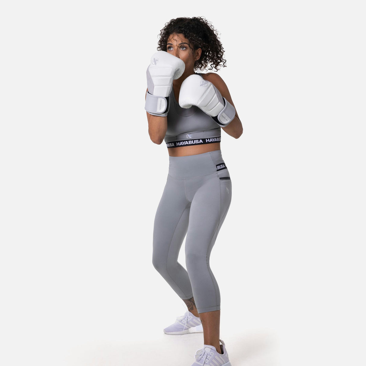 Hayabusa Leggings High Rise 3/4 Damen - Grau