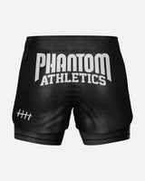 Phantom Athletics MMA Shorts Fusion 2in1 - Schwarz