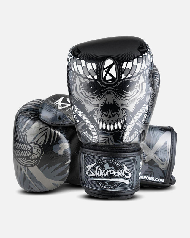 8 WEAPONS Boxhandschuhe Bone Island - Schwarz